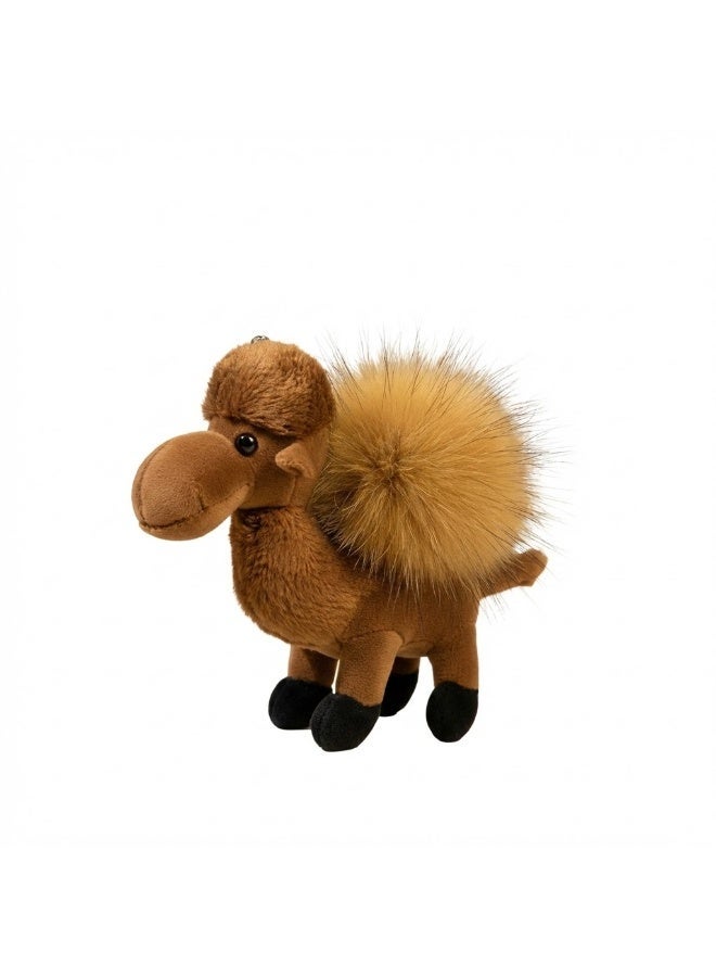 Arabic Souvenir, Desert Camel, Fluffy Pompom, Eid Gift, Luxury Bag Accessory, Travel Keepsake, Kawaii Keychain. - Image 1